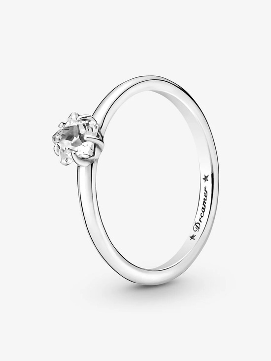 Pandora Jewelry - Pandora Silver Ring with Clear Stone